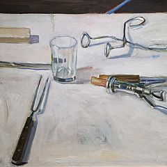 Bryan Westwood

_Things on a Table_ 1980
45x45cm oil on board 